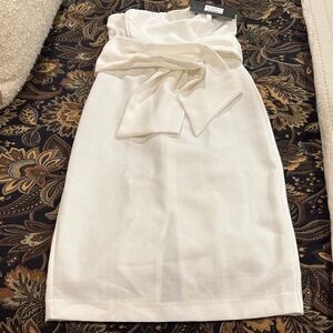 DO+BE White strapless midi